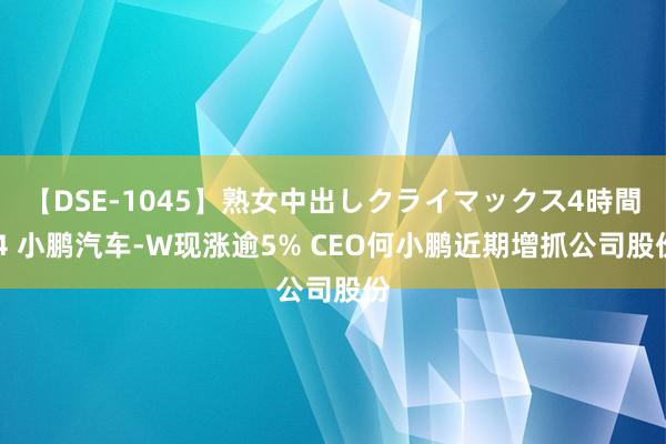 【DSE-1045】熟女中出しクライマックス4時間 4 小鹏汽车-W现涨逾5% CEO何小鹏近期增抓公司股份